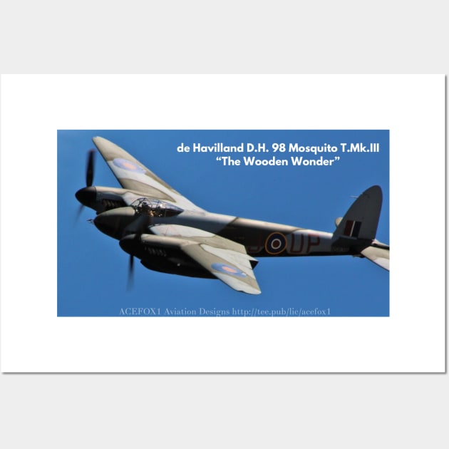 de Havilland Mosquito T.Mk.III High-Speed Flyby Wall Art by acefox1